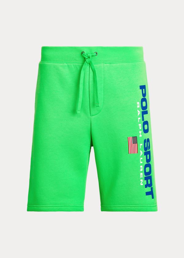 Pantalones Cortos Polo Ralph Lauren Hombre Verdes - Polo Sport Fleece - ZPNQS0546